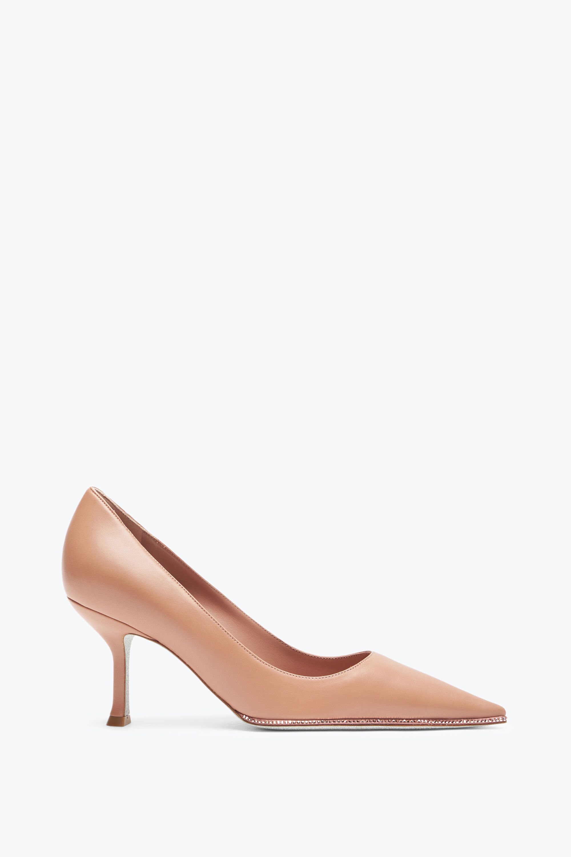 Jeweled Candice Rose Gold Pump 80 Rene Caovilla