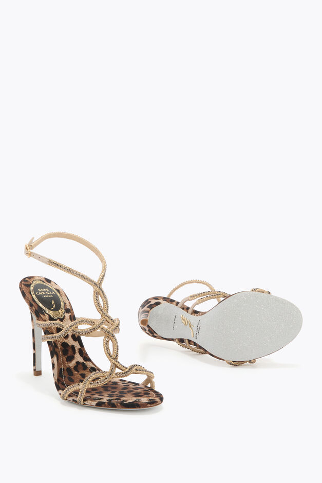 DALILAH ANIMALIER SANDAL 105
