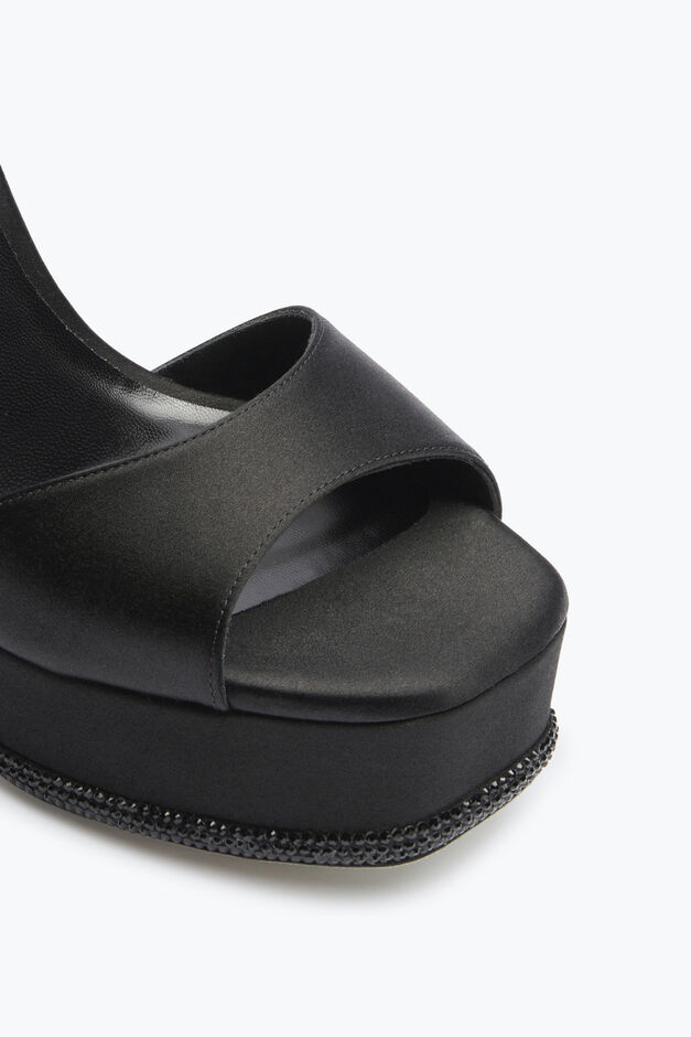 Anastasia Crystal Black Sandal 130