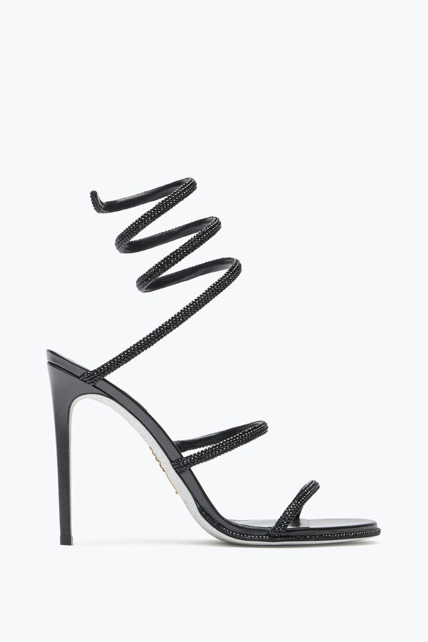 Cleo Black Sandal 105 Sandals in Black for Women | Rene Caovilla®