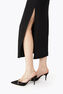 BRAID BLACK AND GOLD SLINGBACK 80