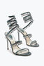 Chandelier Crystal Teal Sandal 105