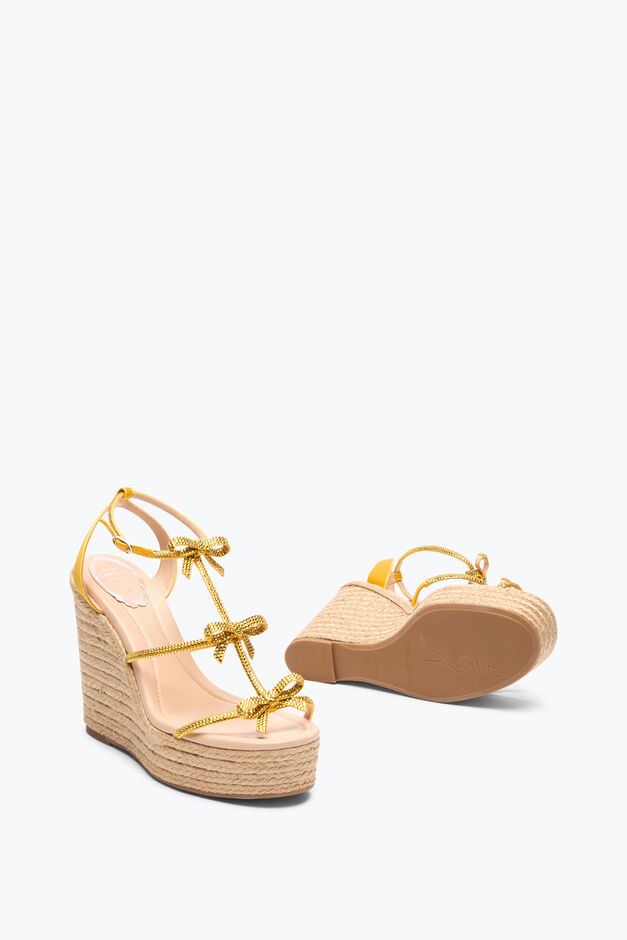 CATERINA YELLOW WEDGE SANDAL 120