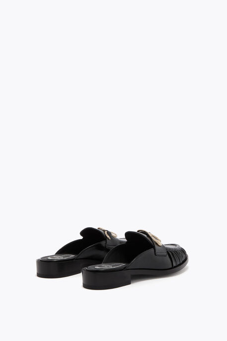 MORGANA BLACK MULE LOAFER 20