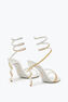 Margot Ivory Sandal With Degradé Crystals 105