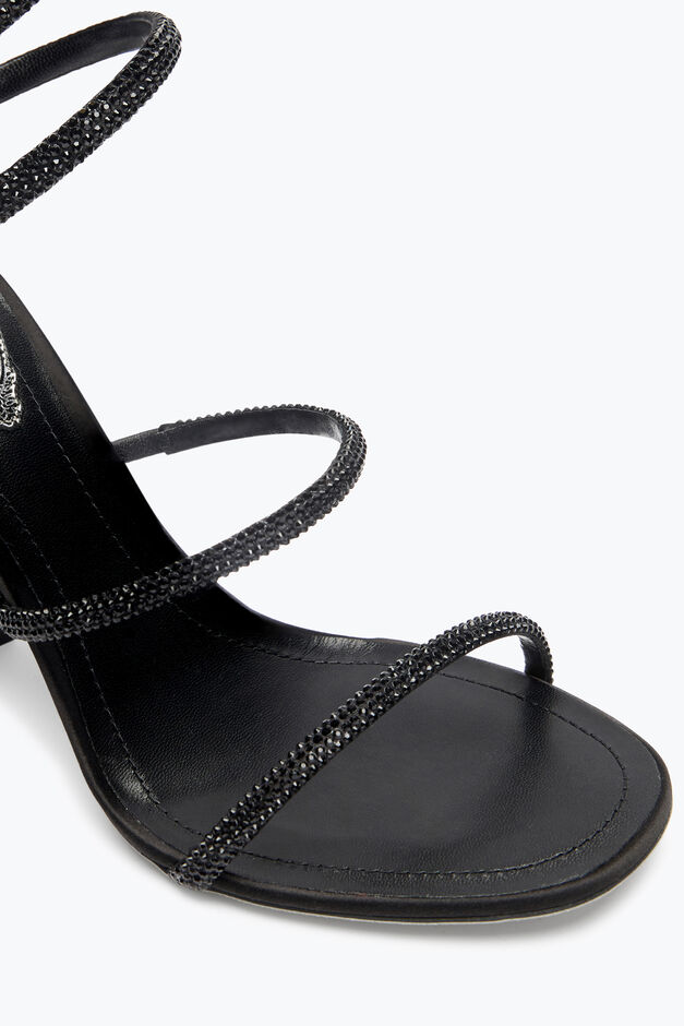 CLEO TOTAL BLACK SANDAL WITH SOUL HEEL 105 CLEO TOTAL BLACK SANDAL WITH SOUL HEEL 105