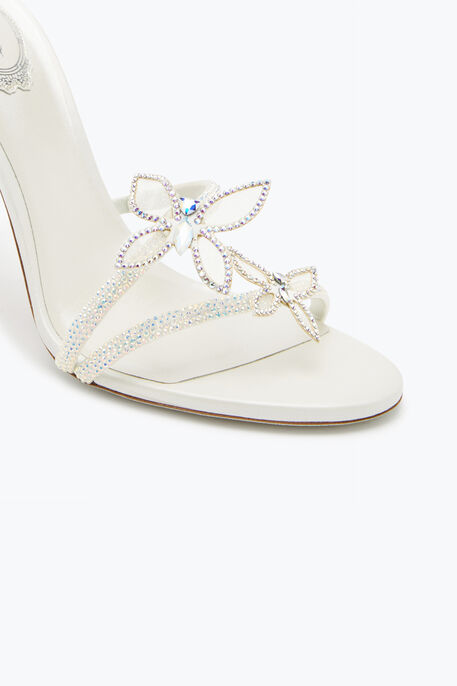 Margot white sandal with butterflies 105 Margot white sandal with butterflies 105