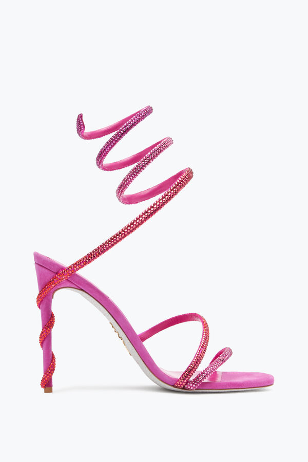 Margot Shocking Pink Sandal With Degrad&eacute; Crystals 105