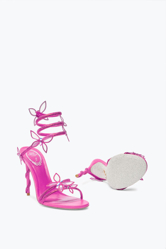 Margot Shocking Pink Butterfly Sandal 105 Margot Shocking Pink Butterfly Sandal 105