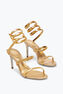 Juniper 金属金色涼鞋 80