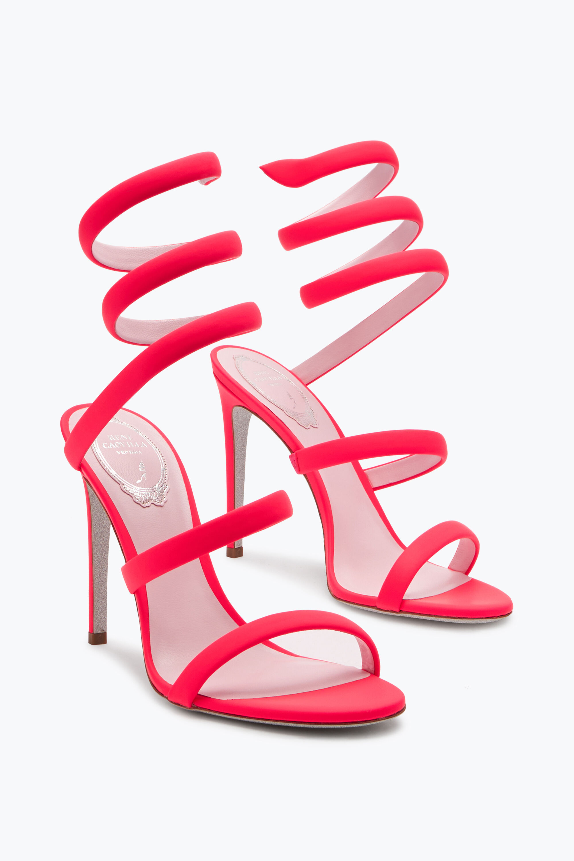Coral sales heeled sandals