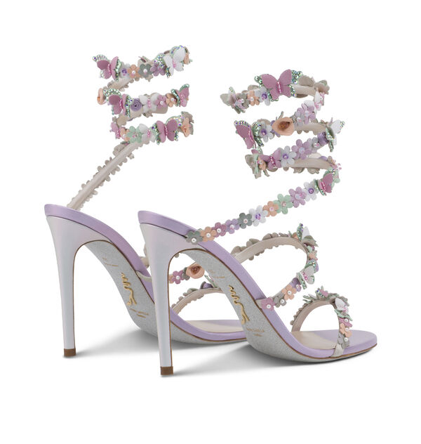Sandals With Flowers Bouquet Sandals in Purple for Women | Rene Caovilla®