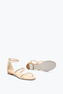 CHANDELIER FLACHE SANDALE IN NUDE 10
