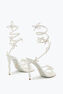 Margot Crystal White Sandal 105