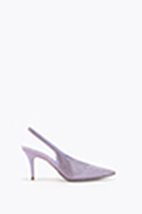 JINNY METALLIC VIOLET SLINGBACK 80