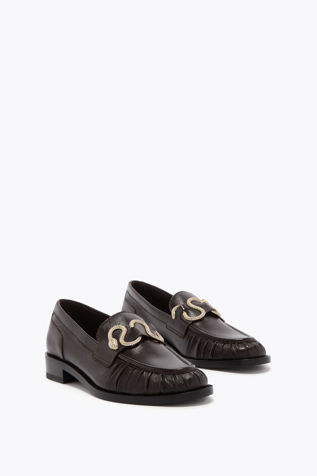 MORGANA DARK BROWN LOAFER 20