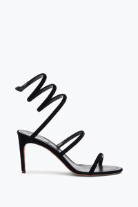 CLEO BLACK VELVET SANDAL 80