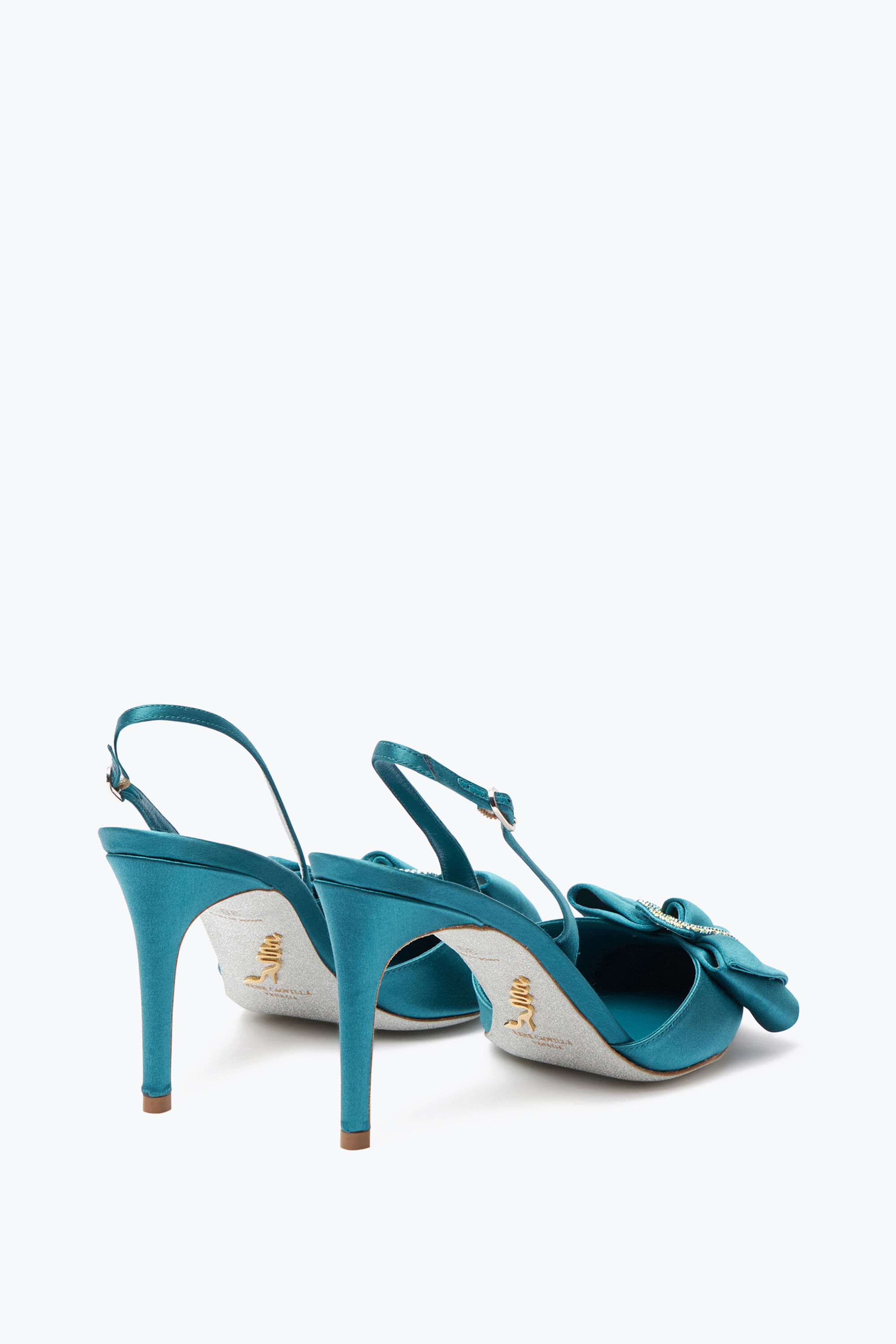 Rene Caovilla Sara Teal Slingback 80