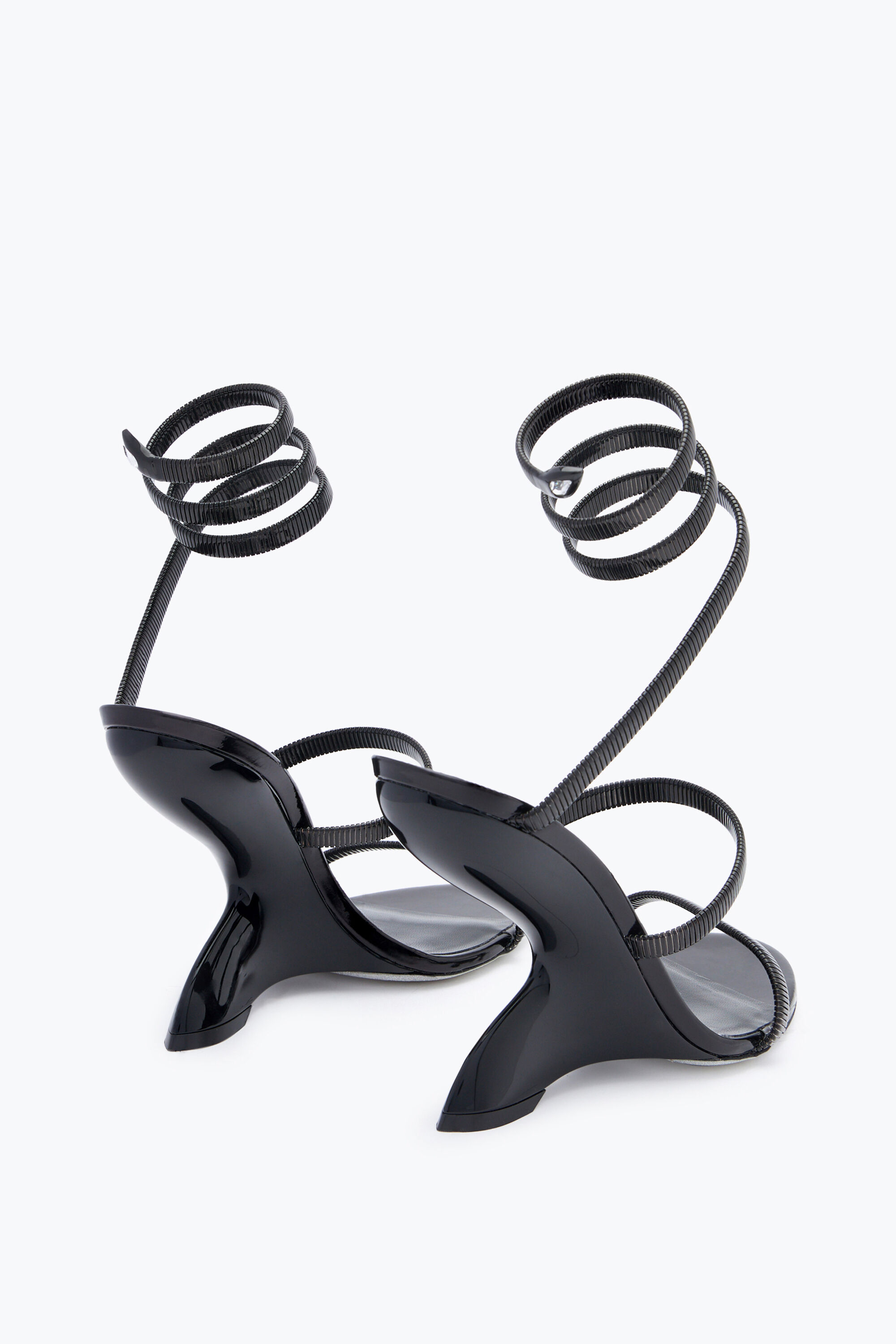 Jeweled Symphony Black Sandal 105 | Rene Caovilla®