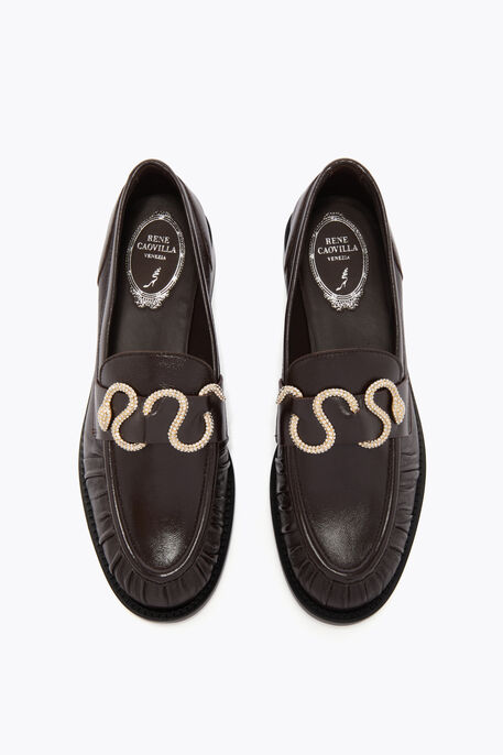 MORGANA DARK BROWN LOAFER 20