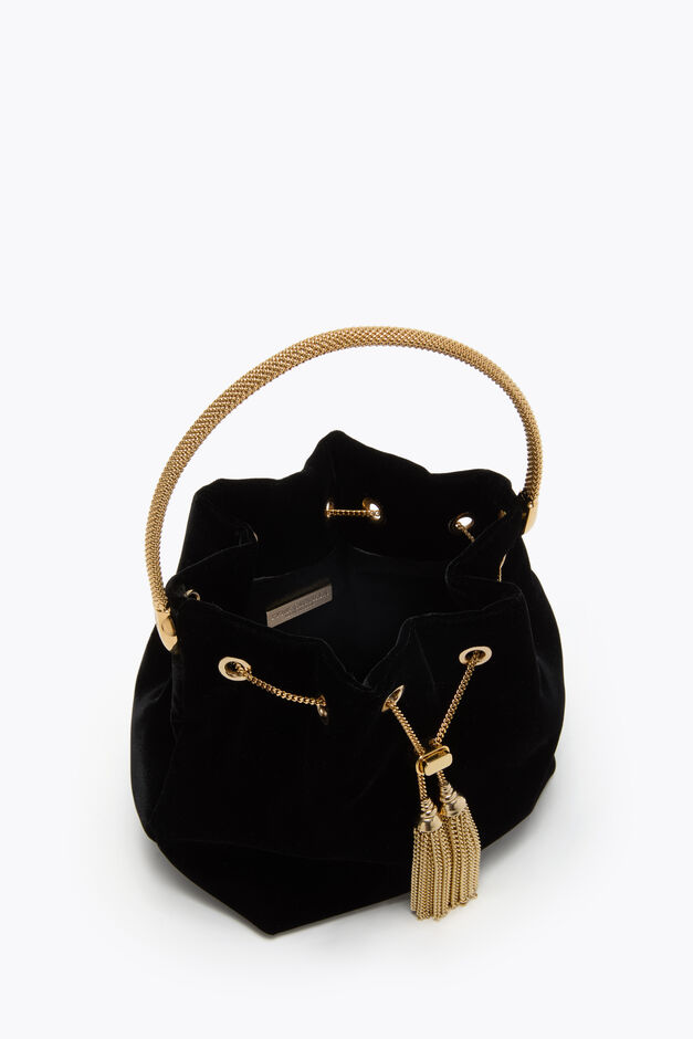 MINI-TASCHE DEVA AUS SCHWARZEM SAMT MINI-TASCHE DEVA AUS SCHWARZEM SAMT