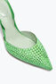 Zapato destalonado Jackie verde eléctrico 80