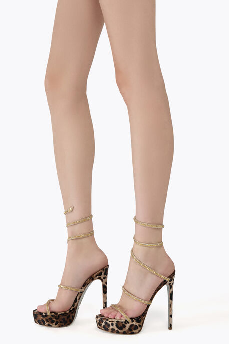 CLEO ANIMALIER PLATFORM SANDAL 130