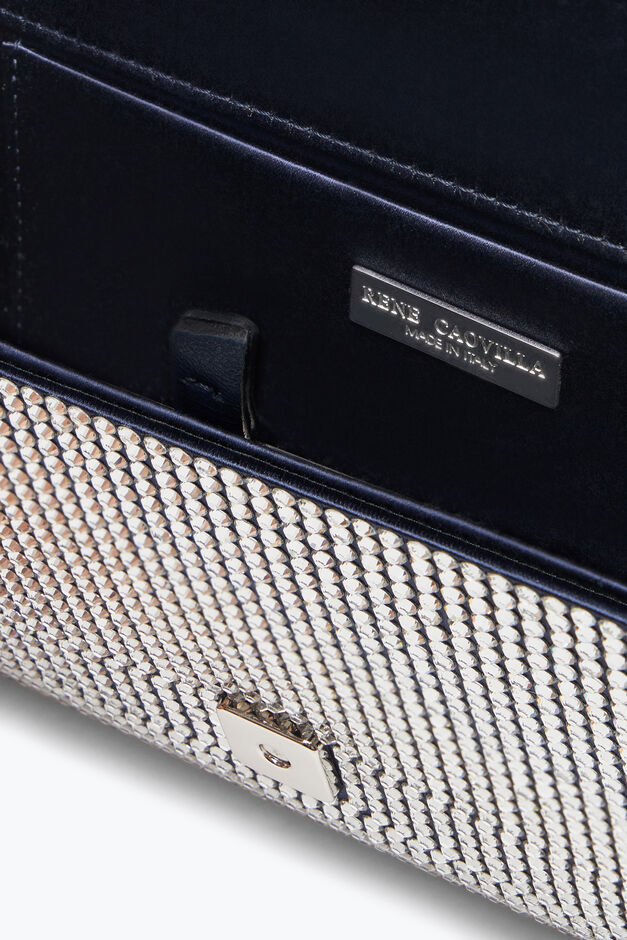 Clutch Aida Blu Con Cristalli All-Over Clutch Aida Blu Con Cristalli All-Over