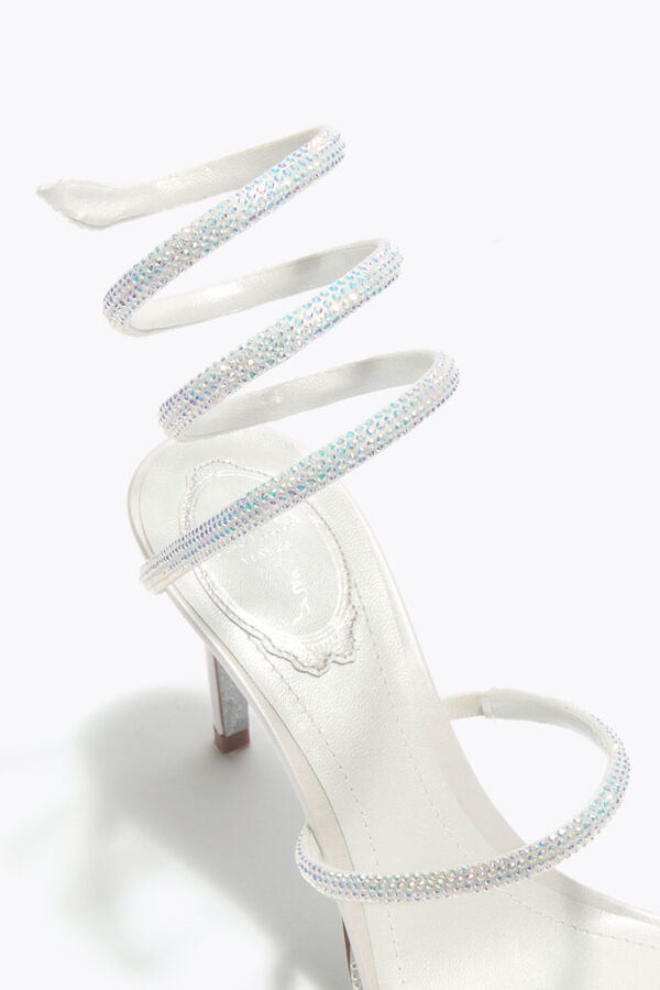 CLEO SANDALEN 80 IN WEISS