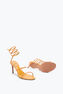 SANDALE CLEO EN CUIR D’AYERS AMBRE 80