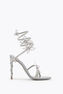 MARGOT METALLIC SILVER SANDAL 105