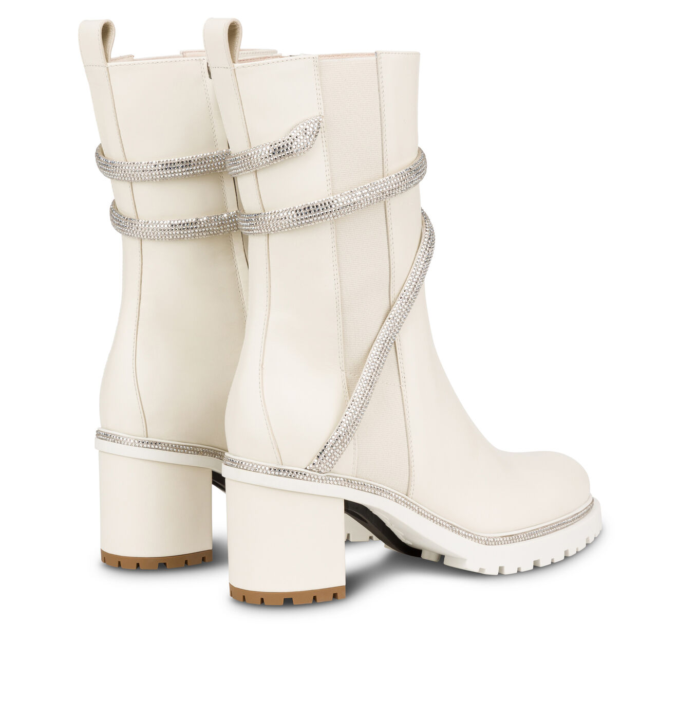Ivory Block Bootie