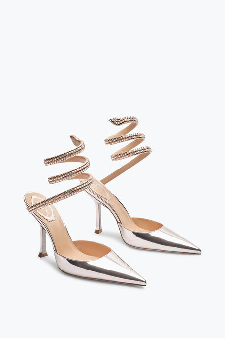 Cleo Powder Pink Pump With Crystals 105 Cleo Powder Pink Pump With Crystals 105