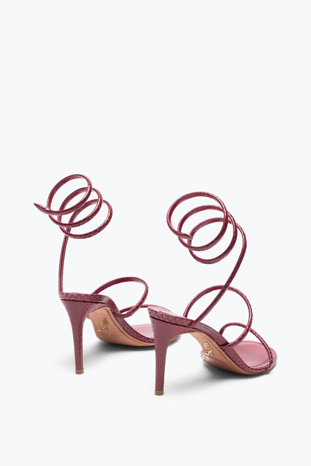 CLEO BURGUNDY AYERS LEATHER SANDAL 80