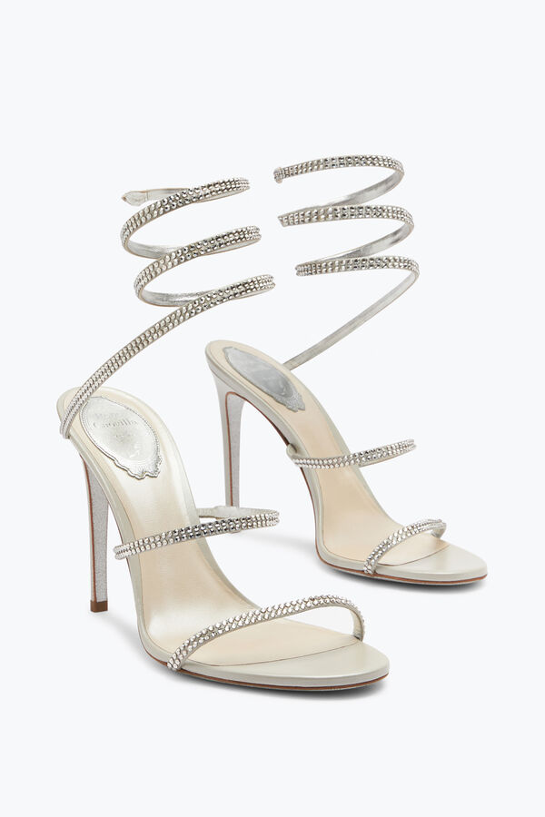 Cleo High-Heeled Grey Sandals