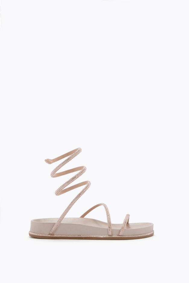 GISELE NUDE FLATFORM SANDAL 20