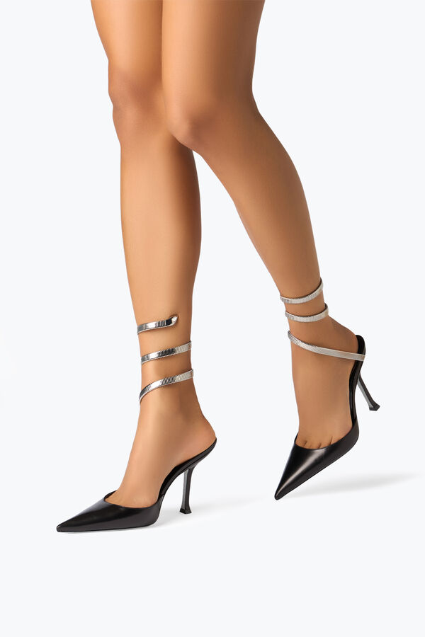 Escarpin Juniper noir et argent 105