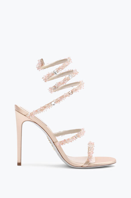 Cinderella Nude Sandal With Serpent 105 Cinderella Nude Sandal With Serpent 105