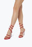 CLEO RED SANDAL WITH CRYSTAL 105