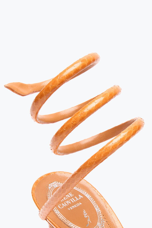 CLEO COGNAC AYERS LEATHER SANDAL 80