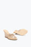 FULL TRIM POWDER PINK WEDGE SANDAL 80