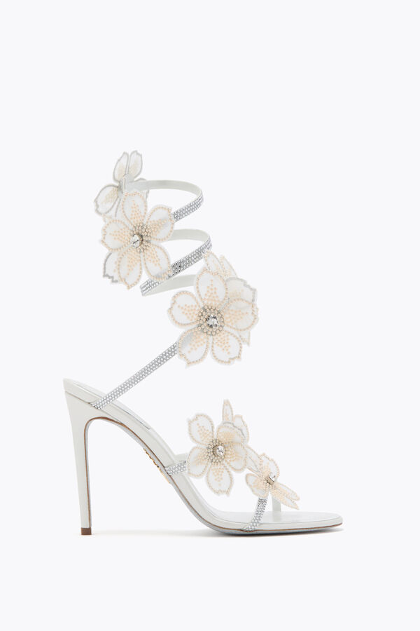 PEACH FLOWER IVORY SANDAL 105