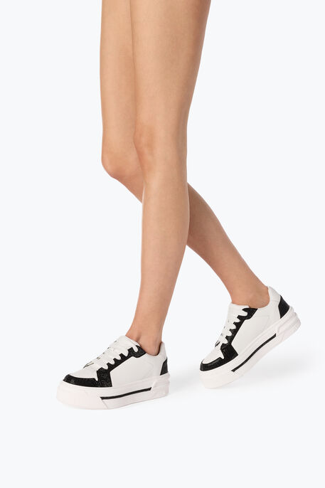 XTRA WHITE-BLACK SNEAKER WITH CRYSTALS 50 XTRA WHITE-BLACK SNEAKER WITH CRYSTALS 50