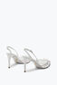 Slingback Cinderella Bianca Con Cristalli 80