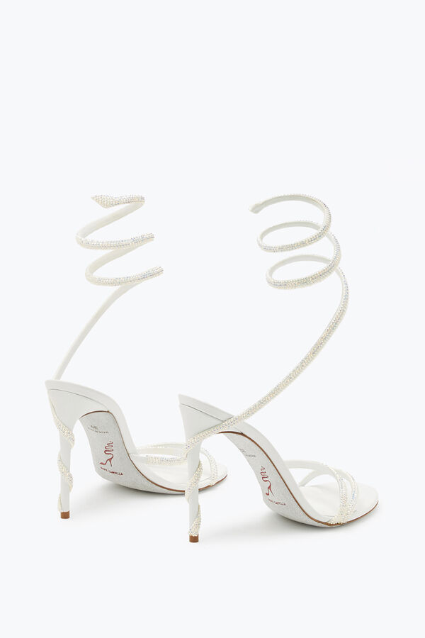 MARGOT SWAROVSKI WHITE SANDAL JEWEL