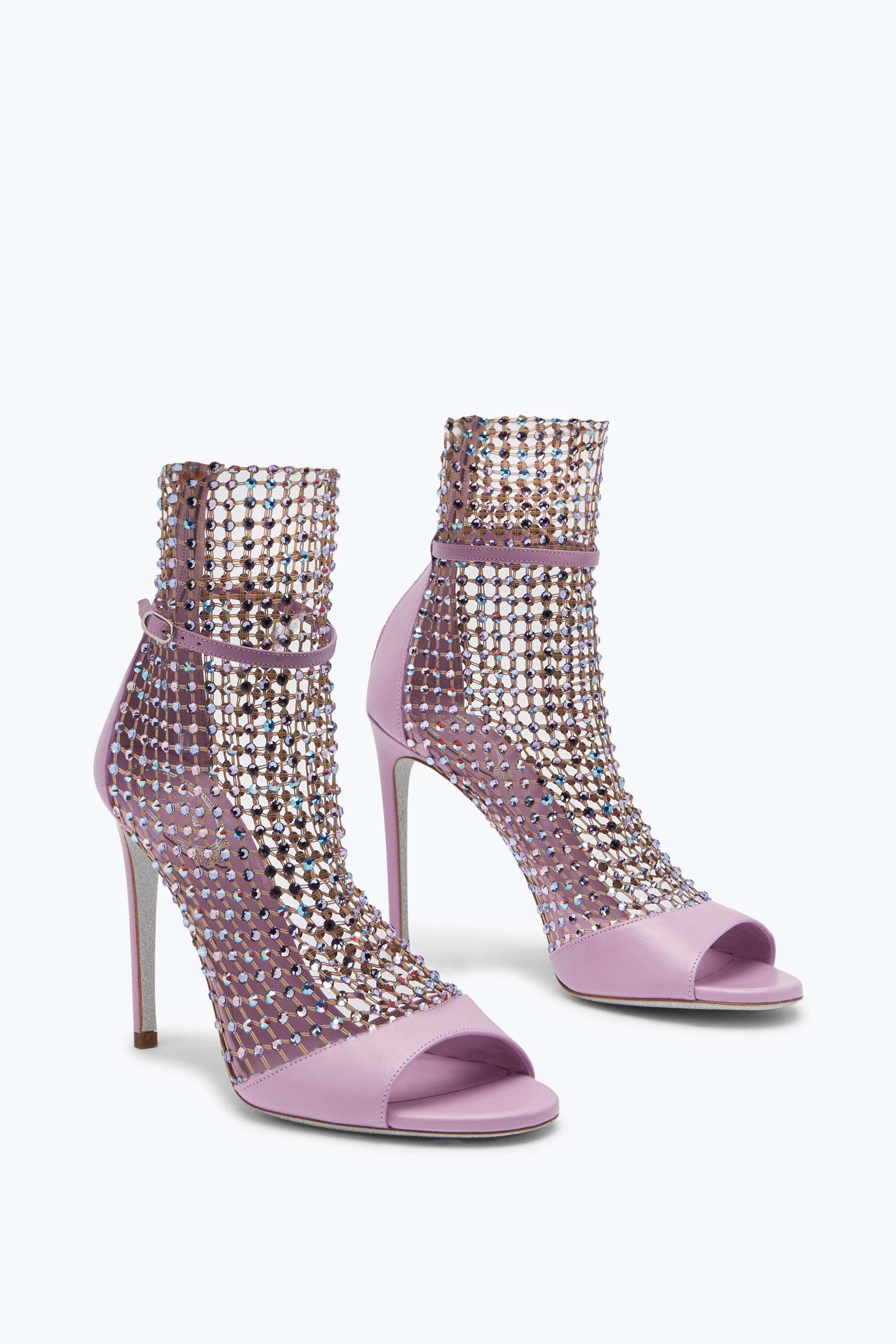Rene caovilla mesh strass caged sandal sale