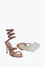 Cleo Sandal In Satin Pink 105