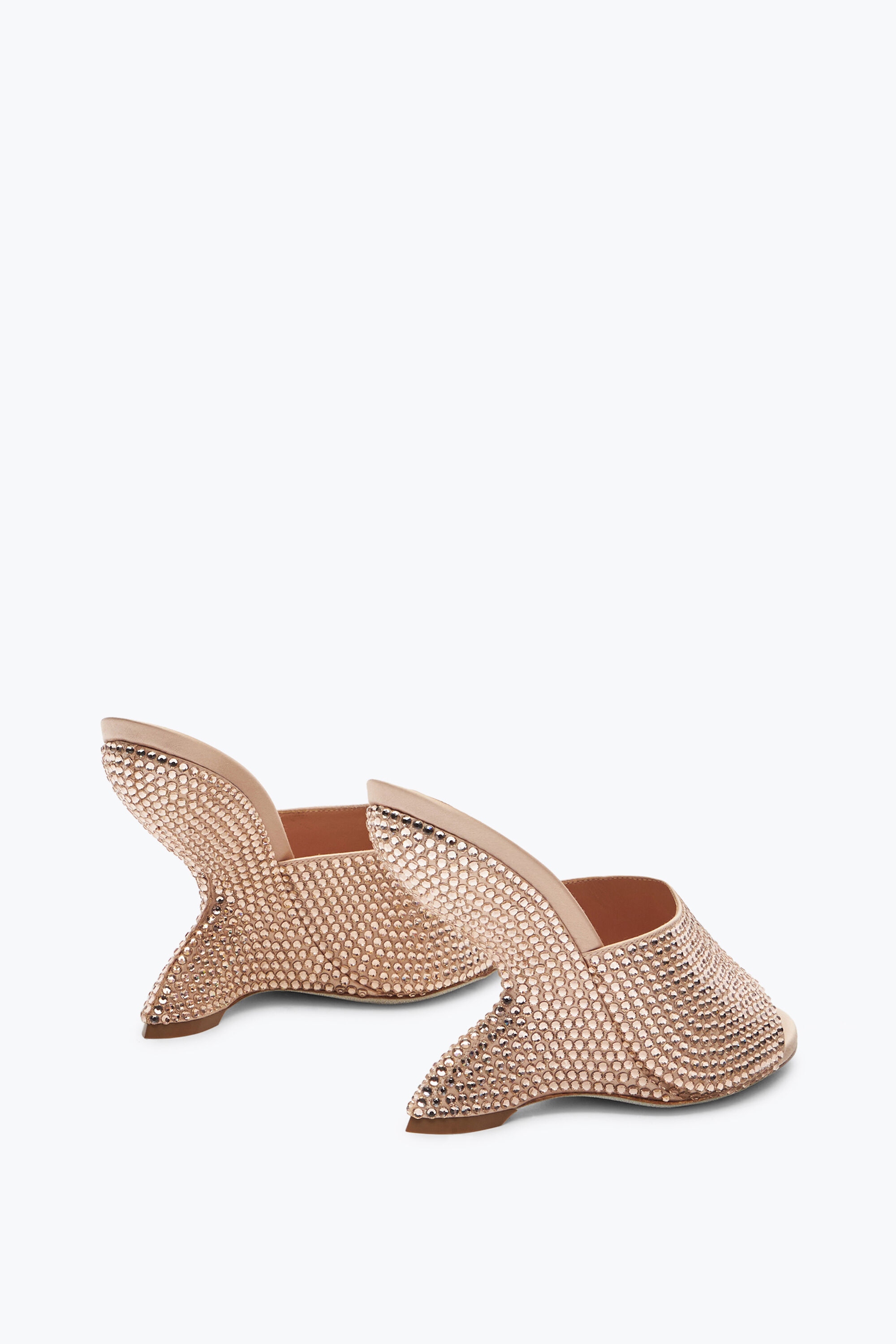 Jeweled Symphony Nude Mule With Crystals 105 | Rene Caovilla® Jeweled Symphony Nude Mule With Crystals 105 | Rene Caovilla®