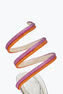 Sandalia Rainbow plateada con cristales multicolores 105