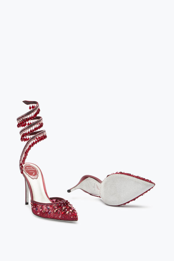 Chandelier Crystal Ruby Red Pump 100